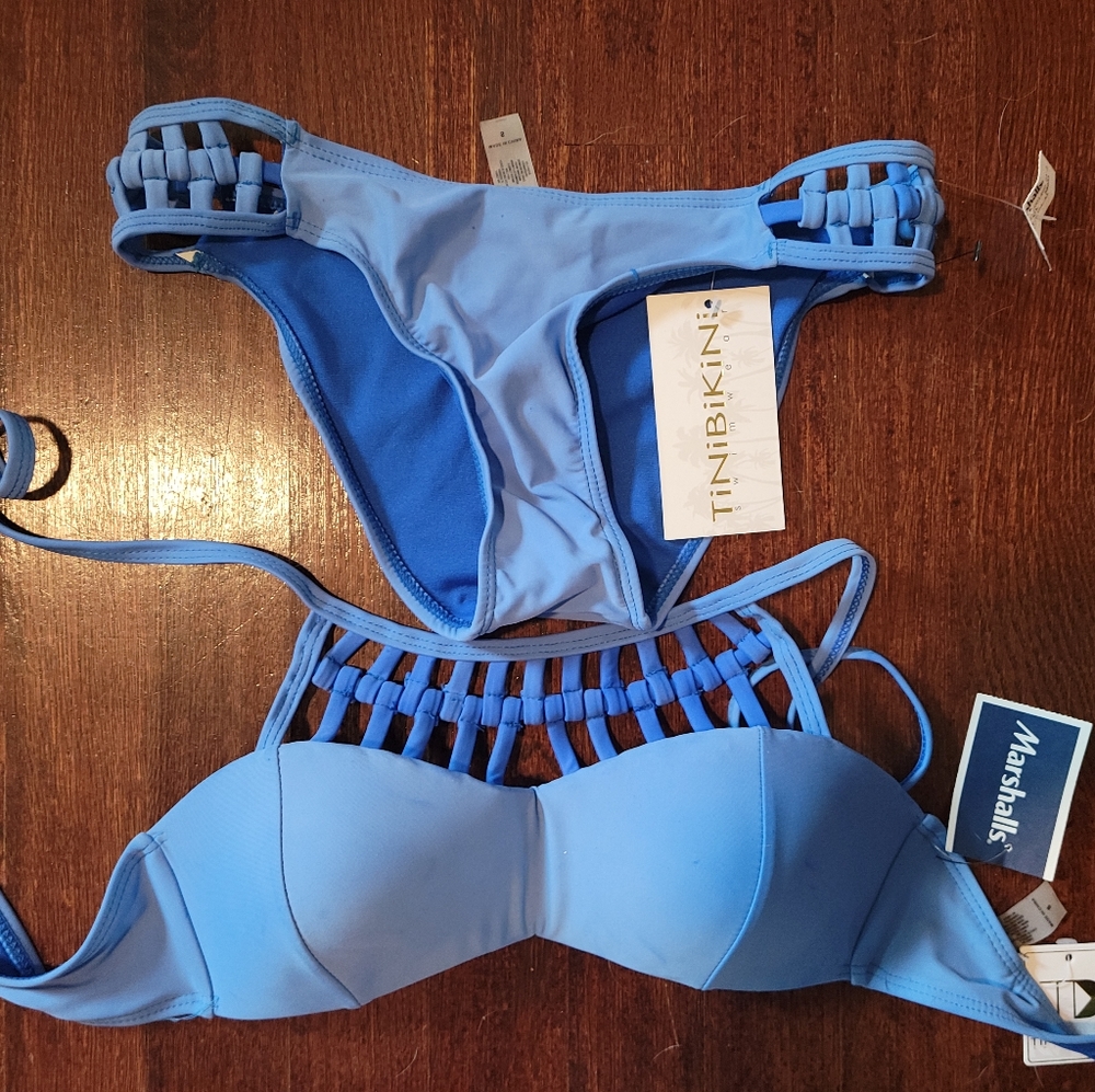 Light Blue Small Bikini NWT